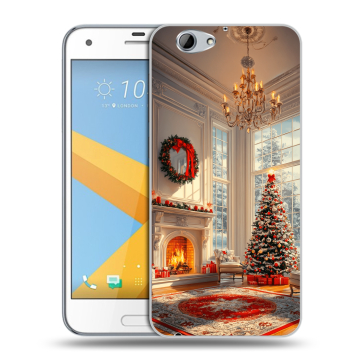 Пластиковый чехол на HTC One A9S с принтом Новый год