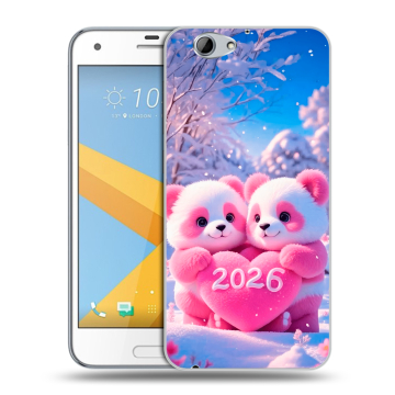 Пластиковый чехол на HTC One A9S с принтом Новый год