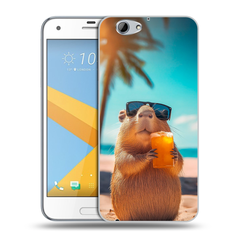 Пластиковый чехол на HTC One A9S с принтом Капибара Пластиковый чехол на HTC One A9S с принтом Капибара