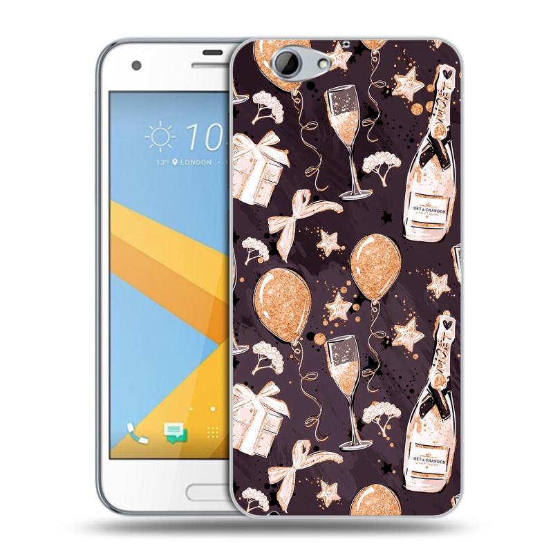 Пластиковый чехол на HTC One A9S с принтом Новый год Пластиковый чехол на HTC One A9S с принтом Новый год