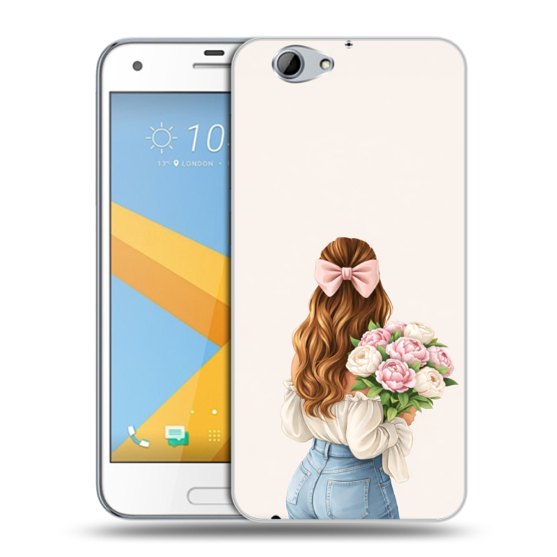 Пластиковый чехол на HTC One A9S с принтом женский Пластиковый чехол на HTC One A9S с принтом женский