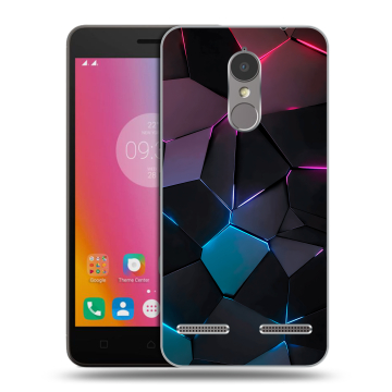 Силиконовый чехол на Lenovo K6 с принтом Геометрия неона Силиконовый чехол на Lenovo K6 с принтом Геометрия неона