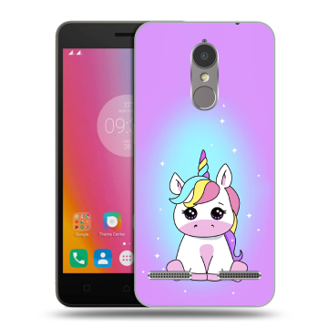 Силиконовый чехол на Lenovo K6 с принтом Единорог Силиконовый чехол на Lenovo K6 с принтом Единорог