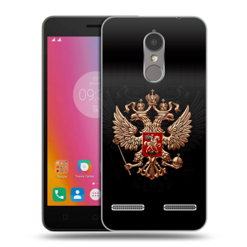 Силиконовый чехол на Lenovo K6 с принтом Герб России Силиконовый чехол на Lenovo K6 с принтом Герб России