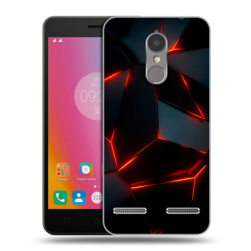 Силиконовый чехол на Lenovo K6 с принтом Яркие абстракции