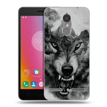 Силиконовый чехол на Lenovo K6 с принтом Волк Силиконовый чехол на Lenovo K6 с принтом Волк