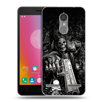Силиконовый чехол на Lenovo K6 с принтом Скелет Силиконовый чехол на Lenovo K6 с принтом Скелет