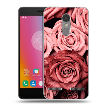 Силиконовый чехол на Lenovo K6 с принтом Цветы розы Силиконовый чехол на Lenovo K6 с принтом Цветы розы
