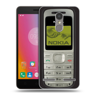 Силиконовый чехол на Lenovo K6 с принтом Ретро Нокия Силиконовый чехол на Lenovo K6 с принтом Ретро Нокия