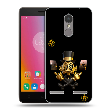 Силиконовый чехол на Lenovo K6 с принтом Золотой скрудж макдак Силиконовый чехол на Lenovo K6 с принтом Золотой скрудж макдак