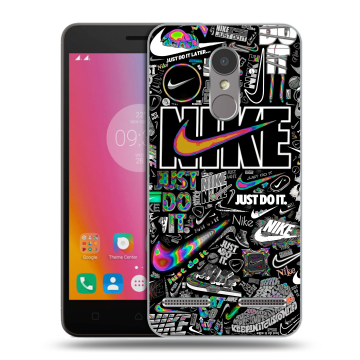 Силиконовый чехол на Lenovo K6 с принтом Найк Силиконовый чехол на Lenovo K6 с принтом Найк