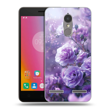 Силиконовый чехол на Lenovo K6 с принтом Розы цветы Силиконовый чехол на Lenovo K6 с принтом Розы цветы