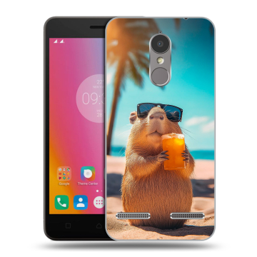 Силиконовый чехол на Lenovo K6 с принтом Капибара Силиконовый чехол на Lenovo K6 с принтом Капибара