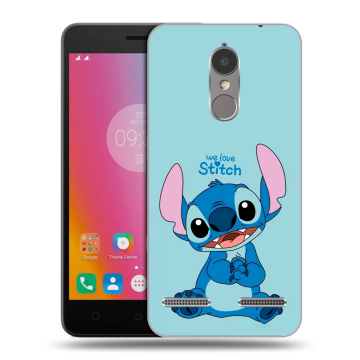 Силиконовый чехол на Lenovo K6 с принтом Лило и Стич Силиконовый чехол на Lenovo K6 с принтом Лило и Стич