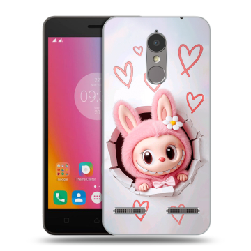 Силиконовый чехол на Lenovo K6 с принтом Labubu Лабубу Силиконовый чехол на Lenovo K6 с принтом Labubu Лабубу