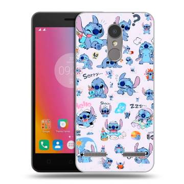 Силиконовый чехол на Lenovo K6 с принтом Лило и Стич Силиконовый чехол на Lenovo K6 с принтом Лило и Стич