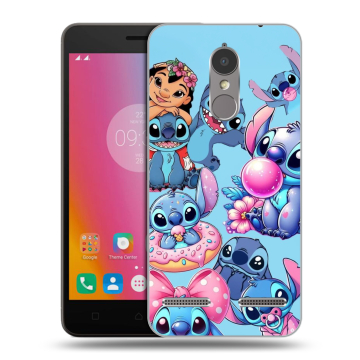 Силиконовый чехол на Lenovo K6 с принтом Лило и Стич Силиконовый чехол на Lenovo K6 с принтом Лило и Стич