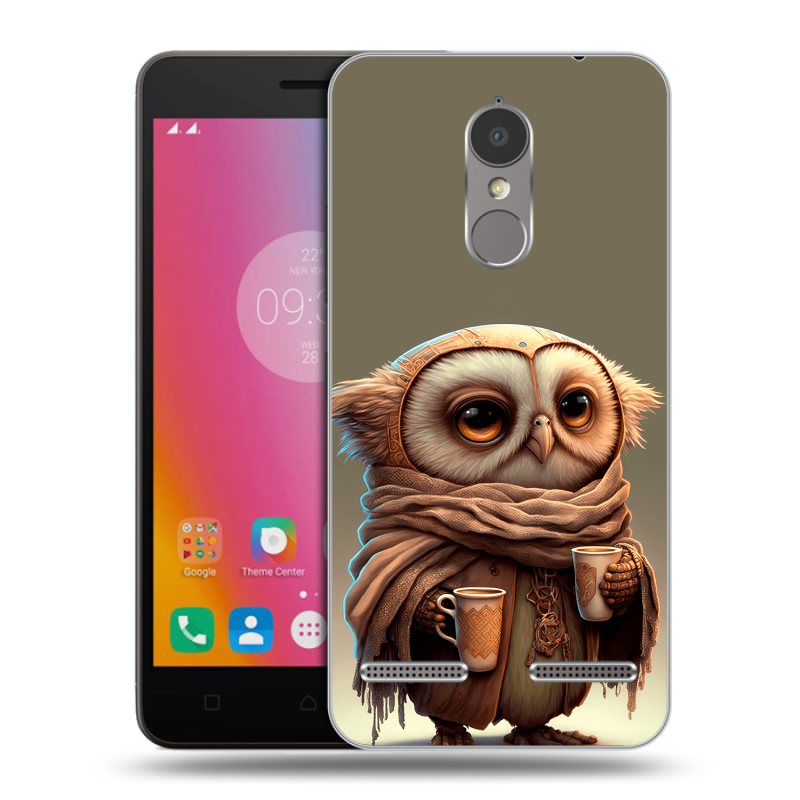 Пластиковый чехол на Lenovo K6 с принтом Сова Пластиковый чехол на Lenovo K6 с принтом Сова