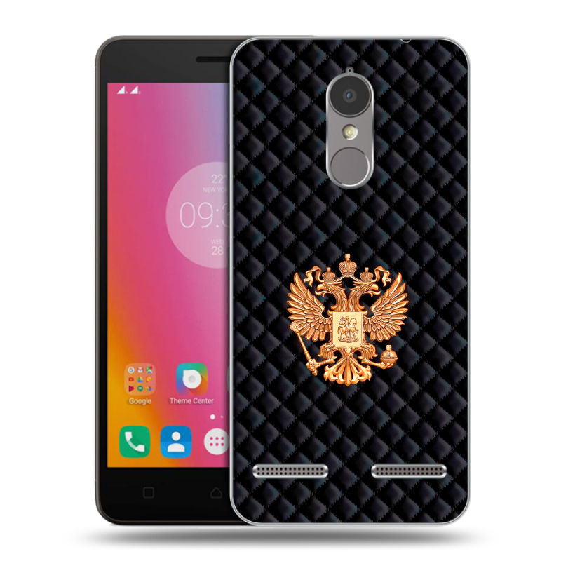 Силиконовый чехол на Lenovo K6 с принтом Герб России принт Силиконовый чехол на Lenovo K6 с принтом Герб России принт