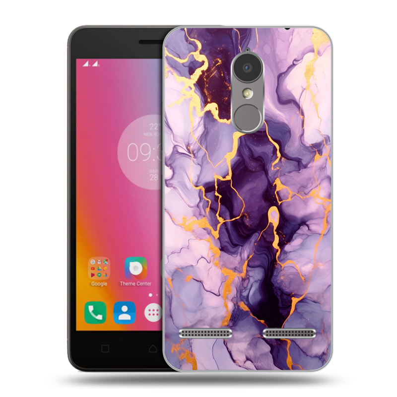 Пластиковый чехол на Lenovo K6 с принтом Мрамор Пластиковый чехол на Lenovo K6 с принтом Мрамор