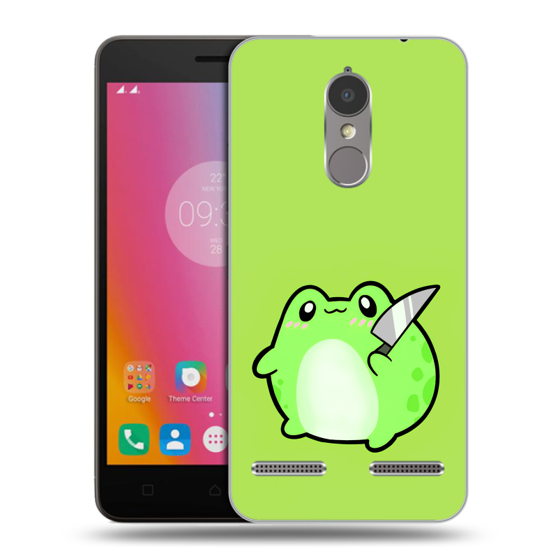 Силиконовый чехол на Lenovo K6 с принтом Лягушенок Силиконовый чехол на Lenovo K6 с принтом Лягушенок