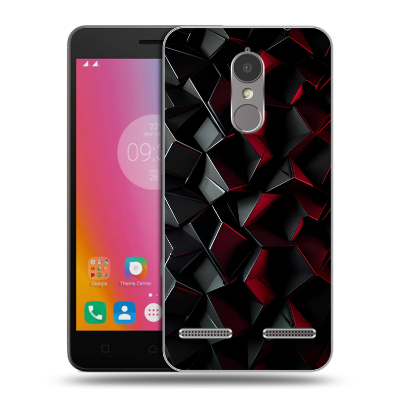 Силиконовый чехол на Lenovo K6 с принтом Абстракция Силиконовый чехол на Lenovo K6 с принтом Абстракция