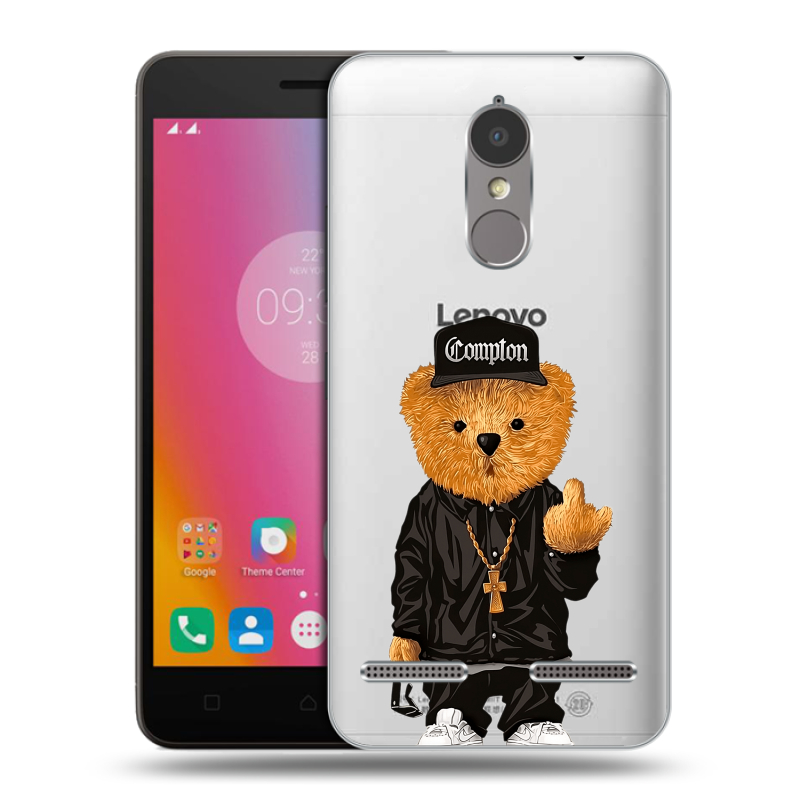 Пластиковый чехол на Lenovo K6 с принтом Мишка Пластиковый чехол на Lenovo K6 с принтом Мишка