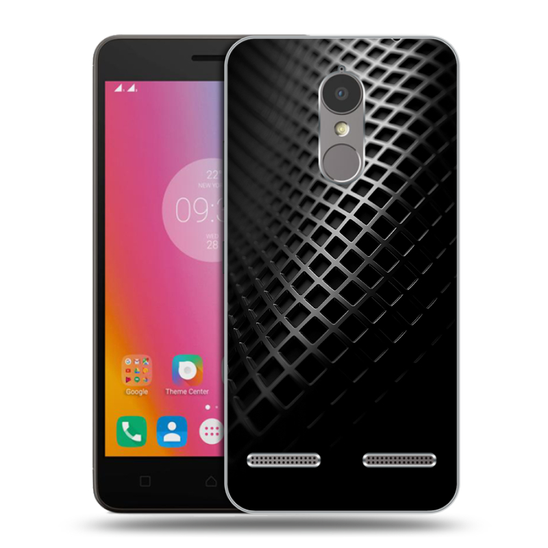 Пластиковый чехол на Lenovo K6 с принтом Текстура металла Пластиковый чехол на Lenovo K6 с принтом Текстура металла
