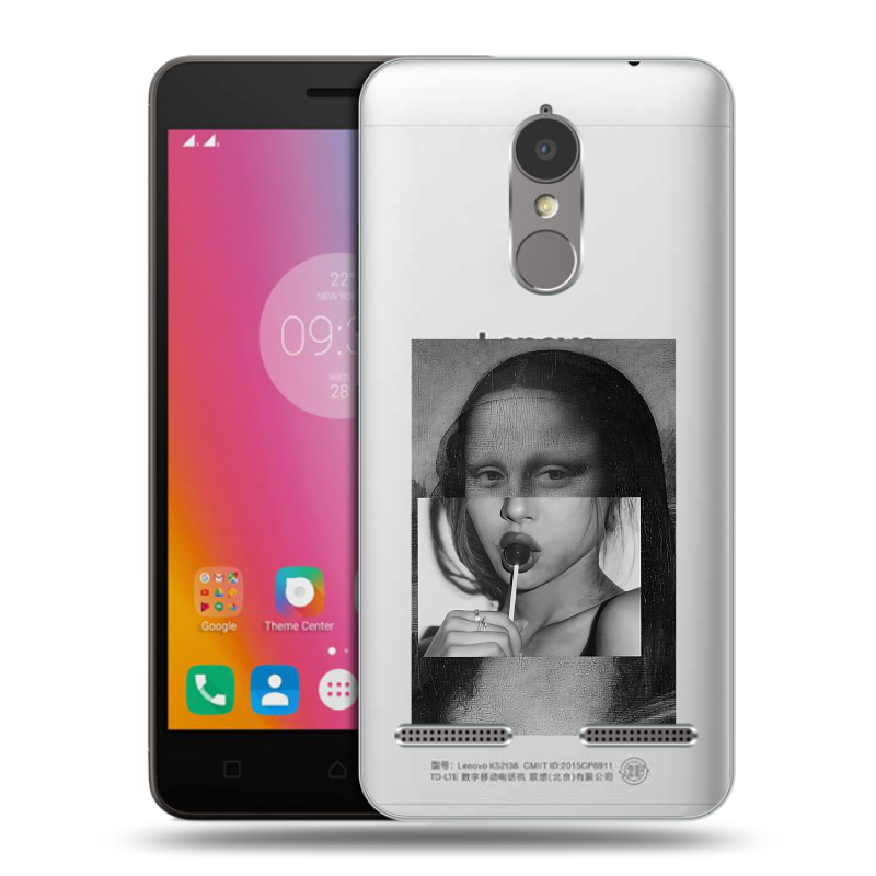 Пластиковый чехол на Lenovo K6 с принтом Мона Лиза Пластиковый чехол на Lenovo K6 с принтом Мона Лиза