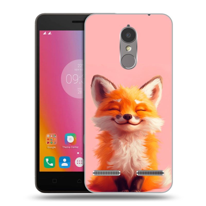 Пластиковый чехол на Lenovo K6 с принтом милая лиса Пластиковый чехол на Lenovo K6 с принтом милая лиса