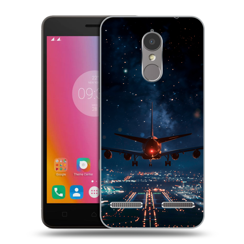 Пластиковый чехол на Lenovo K6 с принтом самолет Пластиковый чехол на Lenovo K6 с принтом самолет