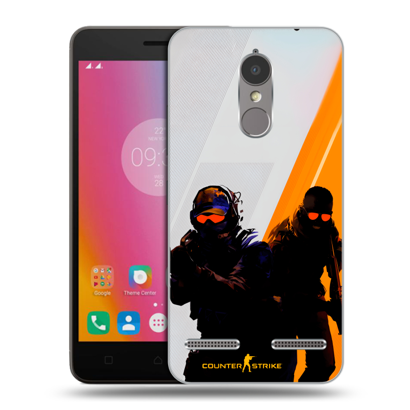 Силиконовый чехол на Lenovo K6 с принтом Контер страйк Counter strike Силиконовый чехол на Lenovo K6 с принтом Контер страйк Counter strike