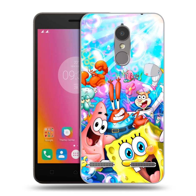 Пластиковый чехол на Lenovo K6 с принтом спанчбоб спанч боб Пластиковый чехол на Lenovo K6 с принтом спанчбоб спанч боб