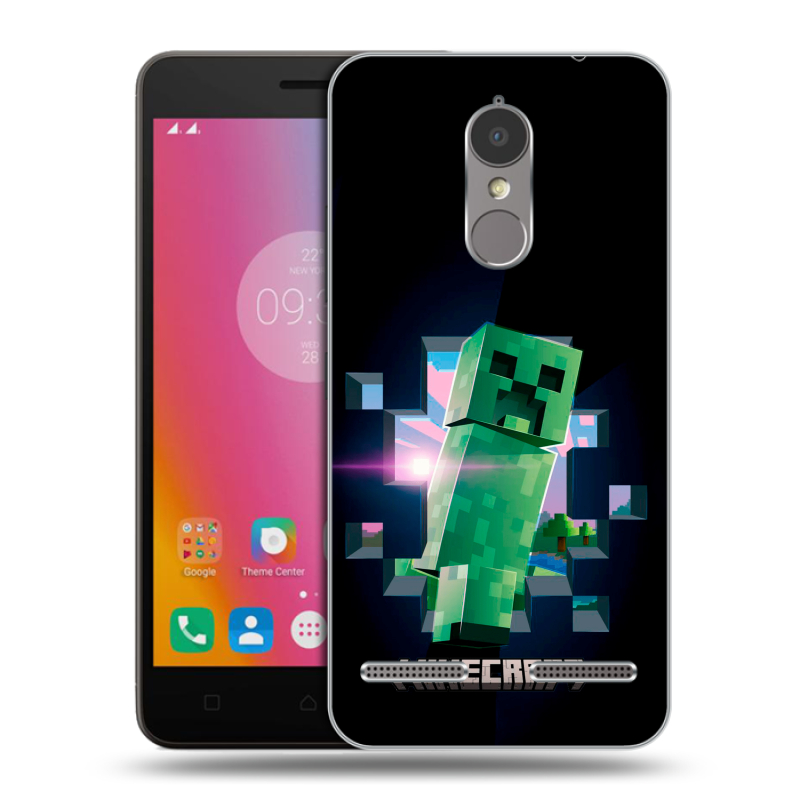 Пластиковый чехол на Lenovo K6 с принтом Майнкрафт Minecraft Пластиковый чехол на Lenovo K6 с принтом Майнкрафт Minecraft
