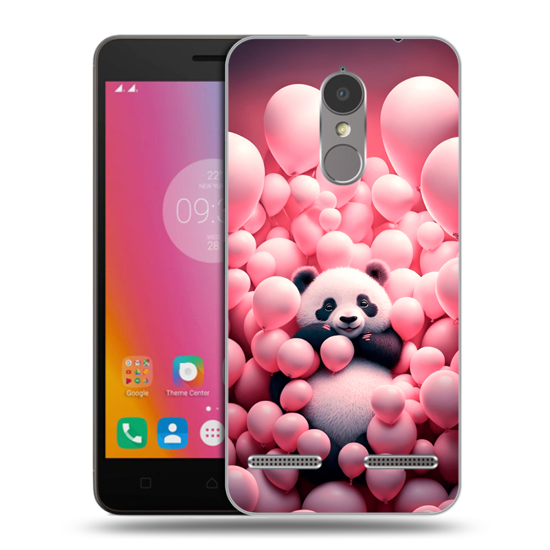 Силиконовый чехол на Lenovo K6 с принтом Панда Силиконовый чехол на Lenovo K6 с принтом Панда