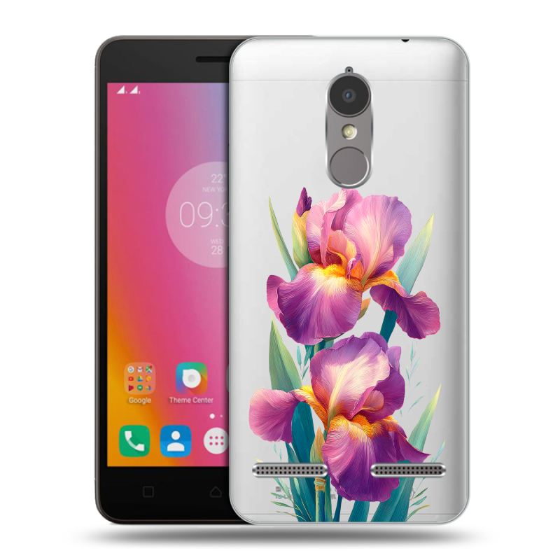 Силиконовый чехол на Lenovo K6 с принтом Цветы орхидеи Силиконовый чехол на Lenovo K6 с принтом Цветы орхидеи