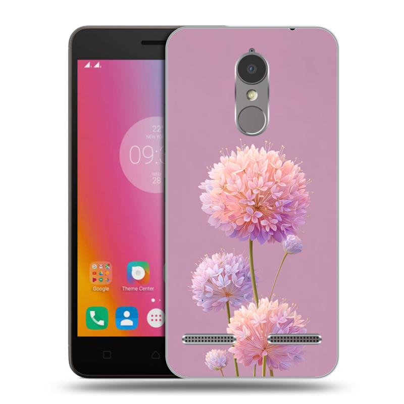 Пластиковый чехол на Lenovo K6 с принтом Цветы Пластиковый чехол на Lenovo K6 с принтом Цветы