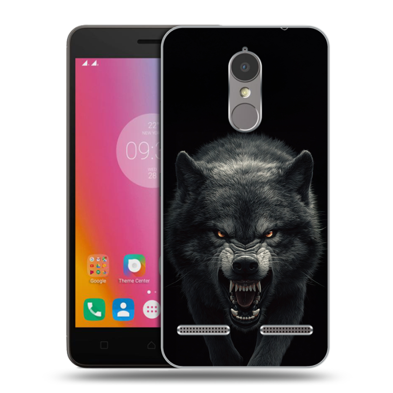 Пластиковый чехол на Lenovo K6 с принтом Волк Пластиковый чехол на Lenovo K6 с принтом Волк