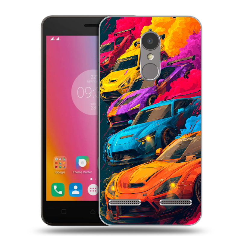 Пластиковый чехол на Lenovo K6 с принтом Тачки Пластиковый чехол на Lenovo K6 с принтом Тачки