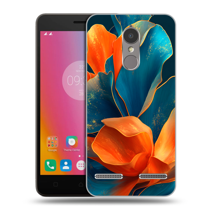 Силиконовый чехол на Lenovo K6 с принтом Цветы Силиконовый чехол на Lenovo K6 с принтом Цветы