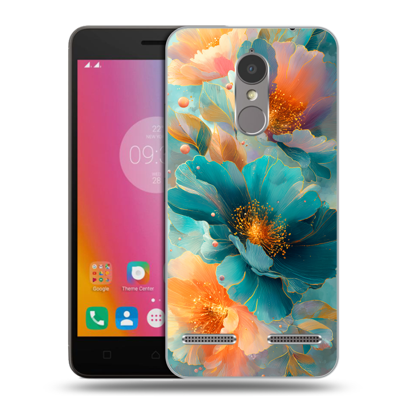 Пластиковый чехол на Lenovo K6 с принтом Цветы Пластиковый чехол на Lenovo K6 с принтом Цветы