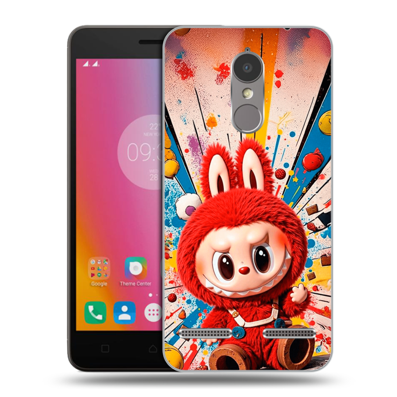 Силиконовый чехол на Lenovo K6 с принтом Labubu Лабубу Силиконовый чехол на Lenovo K6 с принтом Labubu Лабубу