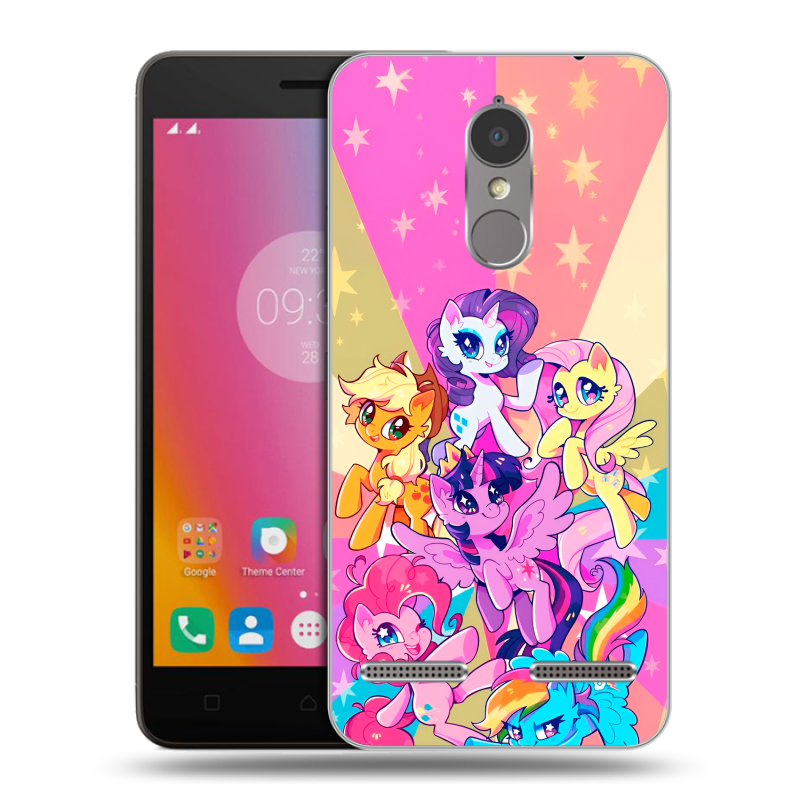 Силиконовый чехол на Lenovo K6 с принтом My little pony Дружба чудо Силиконовый чехол на Lenovo K6 с принтом My little pony Дружба чудо