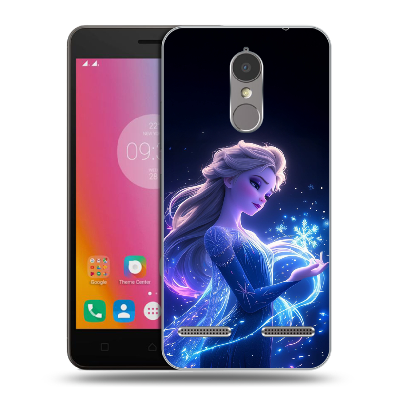 Силиконовый чехол на Lenovo K6 с принтом Холодное сердце Frozen Силиконовый чехол на Lenovo K6 с принтом Холодное сердце Frozen