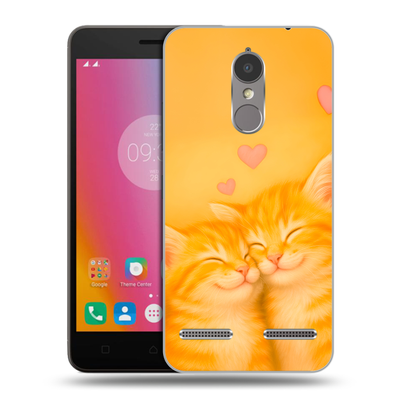 Пластиковый чехол на Lenovo K6 с принтом Милые котята Пластиковый чехол на Lenovo K6 с принтом Милые котята
