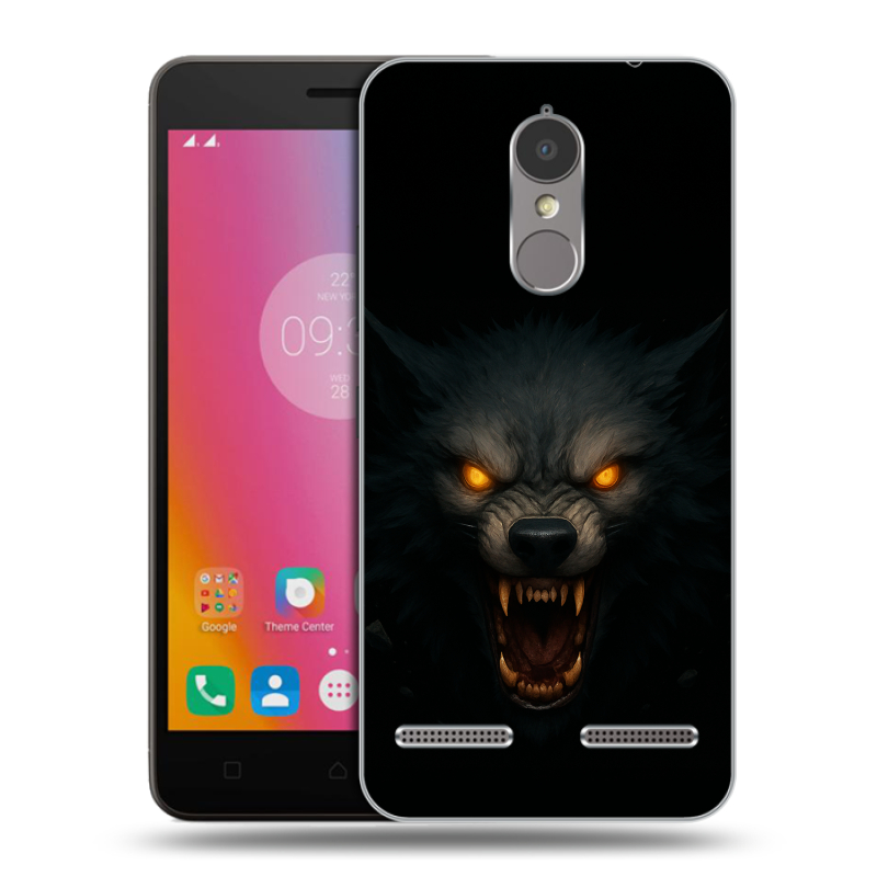 Пластиковый чехол на Lenovo K6 с принтом Волк Пластиковый чехол на Lenovo K6 с принтом Волк