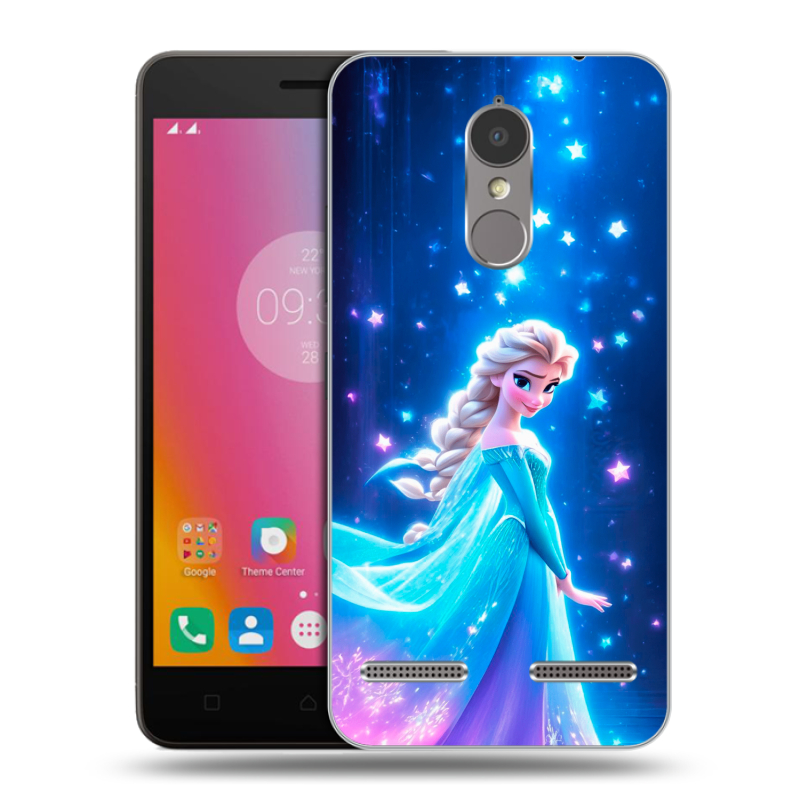 Пластиковый чехол на Lenovo K6 с принтом Холодное сердце Frozen Пластиковый чехол на Lenovo K6 с принтом Холодное сердце Frozen