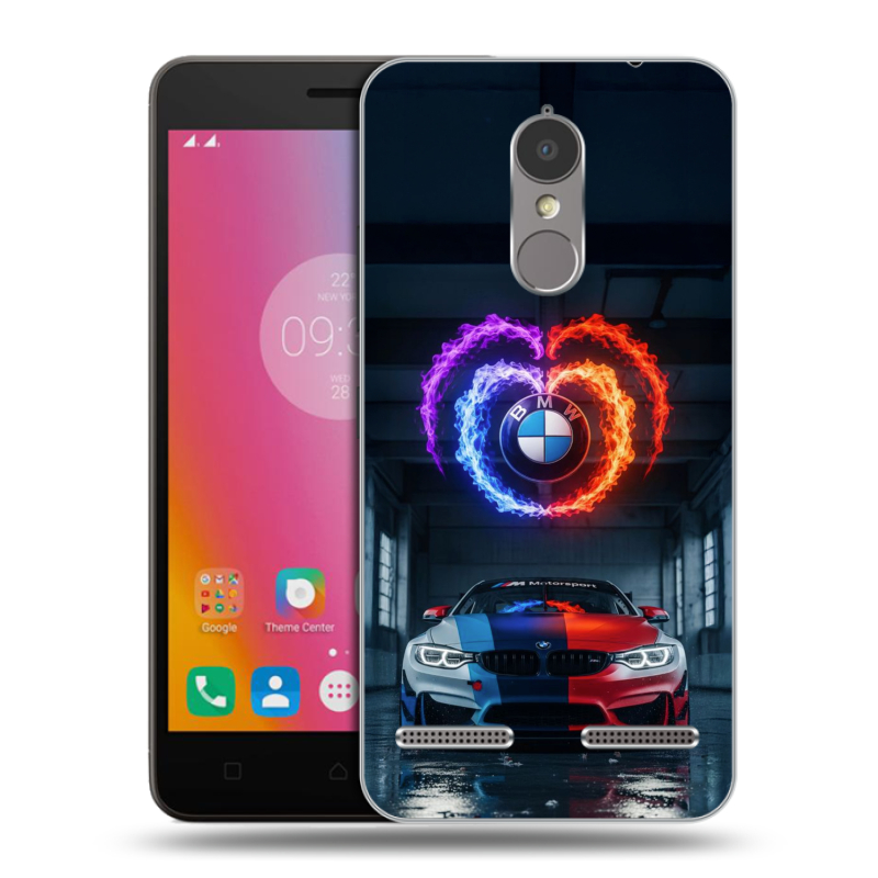 Силиконовый чехол на Lenovo K6 с принтом BMW БМВ Силиконовый чехол на Lenovo K6 с принтом BMW БМВ