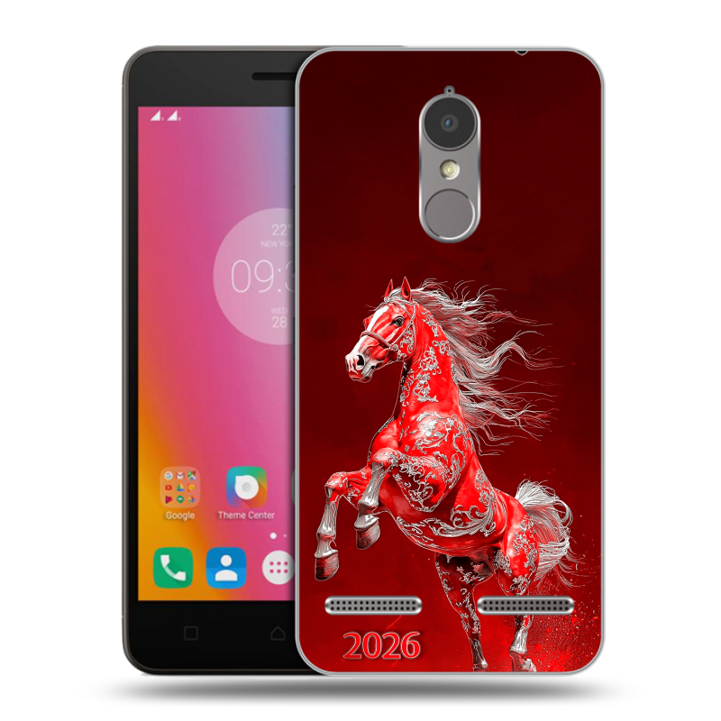Силиконовый чехол на Lenovo K6 с принтом Новый год Силиконовый чехол на Lenovo K6 с принтом Новый год