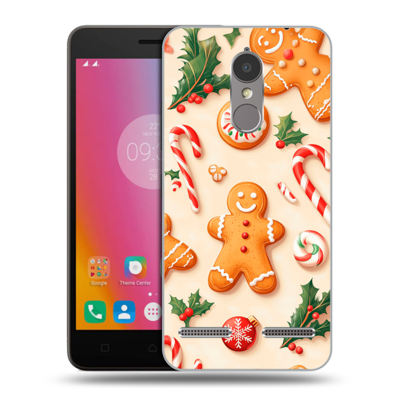 Пластиковый чехол на Lenovo K6 с принтом Новый год Пластиковый чехол на Lenovo K6 с принтом Новый год